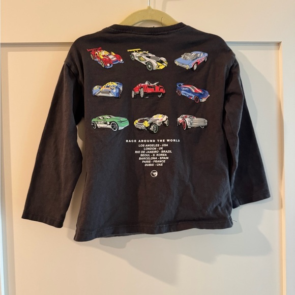 Zara Hot Wheels Kids Long Sleeve Shirt - Dark Gray - Picture 5 of 5